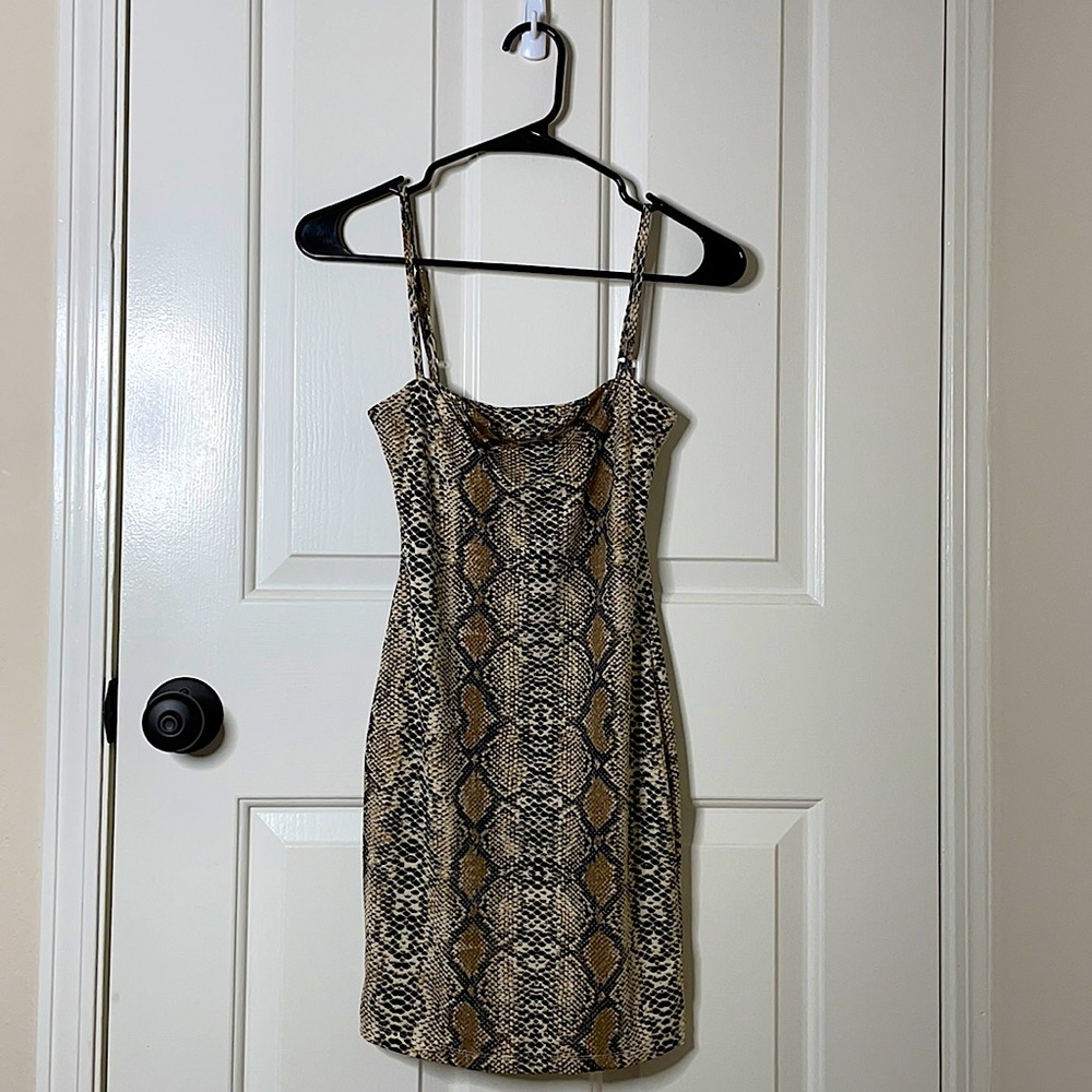 Snake Skin Mini Dress!